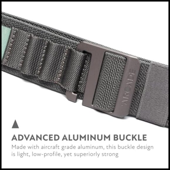 Low-Profile Aluminum Buckle Heavy Duty Work Belt with Stretch Webbing main image 5